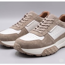 VARNAS Erkek Bej Süet Hakiki Deri Casual Günlük Sneaker Eva Taban Ayakkabı – Gardi
