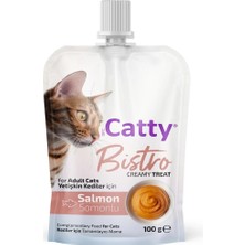 Catty Bistro Somonlu Yetişkin Kedi Krema Ödülü 100 gr
