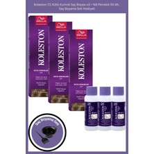 Wella Koleston 7/1 Küllü Kumral 3’lü Tüp Boya + 3’lü %6 Oksidan Boyama Seti (Hediyeli)