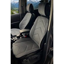 Lugmo Tay Tüyü Oto Koltuk Kılıf Minder Ön 2 Li Set Terletmez Astarlı Füme