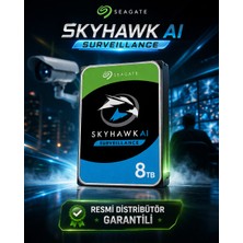8 Tb NAS disk Seagate 3.5 Sky Ai Sata 7200RPM 256MB 7/24 Guvenlık S0VE001 (3 Yıl Resmı Dıst Garantılı)