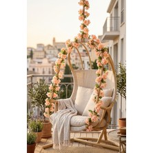 Bakburaya Yapay Çiçekçilik 1 Adet Somon Sakura 2 Metre Sarkan Sarmasik Ev Dekor Masa Süsü