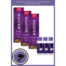 Wella Koleston 7/0 Kumral 3’lü Tüp Boya + 3’lü %6 Oksidan Boyama Seti (Hediyeli)