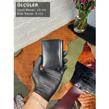 Paşala Leather Hakiki Deri Siyah Erkek Cüzdan El Yapımı Çok Bölmeli Geniş Iç Hacimli Şık