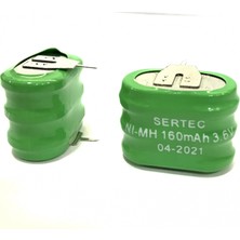 Nemere 3.6V 3S1P 160 Mah 2 Pin Nı-Mh Buton Pil