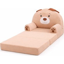 Pufu Toys Portatif, Yıkanabilir, Katlanabilir Peluş Çocuk Koltuğu 120 cm Köpek