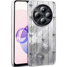 MobaxAksesuar Xiaomi Redmi 14C 4g Kılıf Leopar Kurdele Ekose Desenli Mep Kapak