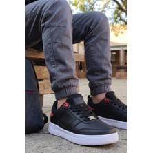 In Step Color-Block Comfort: Siyah Kırmızı Erkek Çocuk Spor Ayakkabı