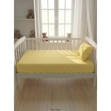 Terzi Ömer %100 Pamuk Sarı Renkli 120 x 140 cm Çarşaf ve 35 x 45 cm Yastık Kılıfı
