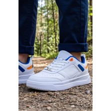 In Step Color-Block Comfort: Beyaz-Mavi Detaylı Erkek Çocuk Spor Ayakkabı