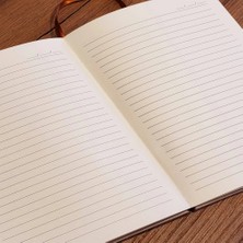 Nemere Desenli Deri Defter Somon