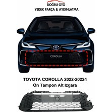 Doğru Oto Toyota Corolla Ön Tampon Alt Izgara 2022-2024