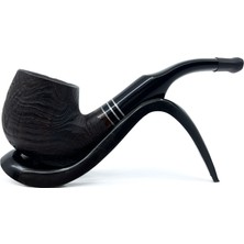 Dapper Bent Brandy Briar (Gül Kökü) 9 mm Filtreli El Yapımı Pipo - 3562