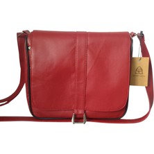 Hakiki Deri Omuz Çantası Tokadetaylı