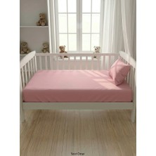 Terzi Ömer %100 Pamuk Pembe Renkli 120 x 140 cm Çarşaf ve 35 x 45 cm Yastık Kılıfı