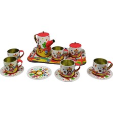 Nessi World ATF-996-7A-10A 14 Prç.desenli Metal Çay Kahve