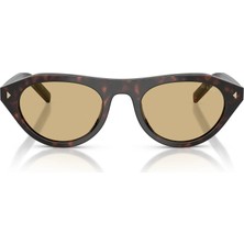 Prada 0PR B15 Kaplumbağa Kabuğu Rengi 17N-70R Açık Kahverengi Cam 51-21 Kadın Güneş Gözlüğü