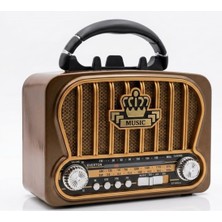 Everton Rt-826M Bluetooth-Usb-Sd-Fm Şarjlı Nostaljik Radyo El Fenerli