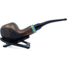 Dapper Bent Apple Briar (Gül Kökü) 9 mm Filtreli El Yapımı Pipo - 3569