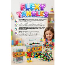 Farbu Oyuncak 250 Parça Flexy Tangles Esnek Geçmeli Bloklar Plastik Saklama Kutulu Eğitici Oyuncak