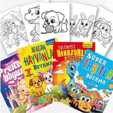 Ema Ofis Harika Renkler Kalın Boyama Kitabı 4 Kitap Set Eğlenceli Tasarım Normal Boy Geleceğin Yıldızları Yayınevi