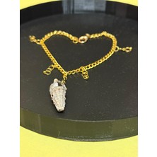 Muray Tekno Tek Adet – Doğal Deniz Kabuğu Detaylı El Yapımı Metal Bileklik | Özel Üretim, Ayarlanabilir