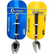 TKÇ 6 Parça  Metal Çay Kaşık