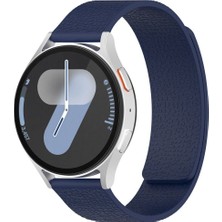 Kordify Samsung Galaxy Watch 7 / 6 / 6 Classic / 5 / 5 Pro / 4 / 4 Classic / 3 / Active 2 / Active Uyumlu 20MM Deri Dokulu Manyetik Silikon Kordon – Premium Şıklık & Konfor