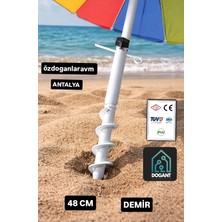 Dogant Plaj Şemsiyesi Kazığı Aparatı Beyaz