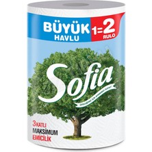 3 Adet Sofia Dev Havlu 1=2 160 Yaprak