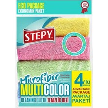 4 Adet Stepy Temizlik Bezi Multi Color 4'lü