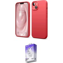 TKÇ  iPhone 14 Kılıf Kozmos Yansıma Özel Seri - Siyah Bilvis 5in1 3D Magic Cam Ekran Koruyucu