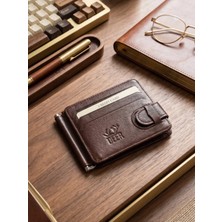 Deer Deri Passy Model Maşalı Hakiki Deri Kartlık