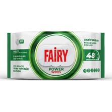 2 Adet Fairy Yüzey Temizlik Mendili Power Wipes 100'LÜ