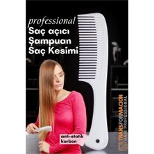 İsmiyle Al Hsnet Dolaşık Saç Açıcı Tarak - Şampuan Saç Boyası Tarağı - Geniş Dişli Saç Kesim Tara