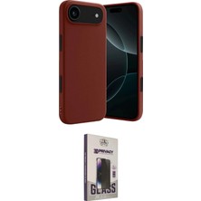 TKÇ Ieg™ Iphone 17 Air Kılıf Kozmos Yansıma Özel Seri - Siyah Bilvis Hayalet Cam Ekran Koruyucu