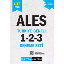 Pegem Akademi Yayıncılık 2026 Ales Tamamı Çözümlü Türkiye Geneli 1-2-3 (3'lü Deneme Seti)