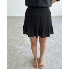Salome Butik Pileli Şort Etek