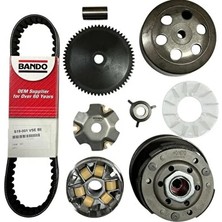 Scooter 50 cc - 80 cc Monero Ön Varyatör + Arka Debriyaj + Bando Kayış Set -Kuba-Rks-Mondial-