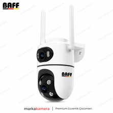 Baff ICS-5637 Çift Lensli 3+3mp Akıllı Kamera – Tek Cihaz, Çift Görüş, Tam Güvenlik!