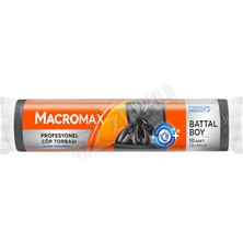 4 Adet Macromax Profesyonel Çöp Torbası Battal Boy 10'lu Paket