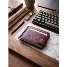 Deer Deri Passy Model Maşalı Hakiki Deri Kartlık