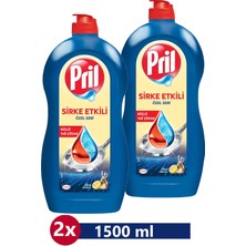 Pril Sirke Gücüyle 1500 ml Bulaşık Deterjanı 2’li Özel Seri Parlak ve Hijyenik Sonuç