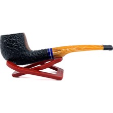 Dapper Half Bent Billiard Briar (Gül Kökü) 9 mm Filtreli El Yapımı Pipo - 3546