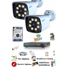 2 Kameralı 5 Mp Ultra Hd Güvenlik Kamera Seti Teico- 6125N