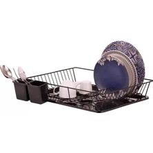 İsmiyle Al Nik Açılı Tek Katlı Tabaklık Siyah ROYALEKS-20311