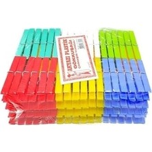 TKÇ Plastik Gökkuşağı Mandal 144 Parça