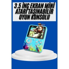 Sepetink Çocuklara Özel 4K Hd Retro Oyun Konsol El Atari Taşınabilir 500 Oyunlu
