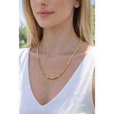 Museum Of You Ezme Boncuk Kolye, 14K Altın Kaplama Renk, Xuping, 60 Cm, Renk Atmaz