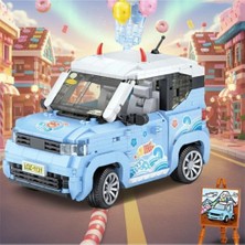 Freedom Storee LZ-1131  balon Arabası Mavi 875 Parça Block Oyuncak